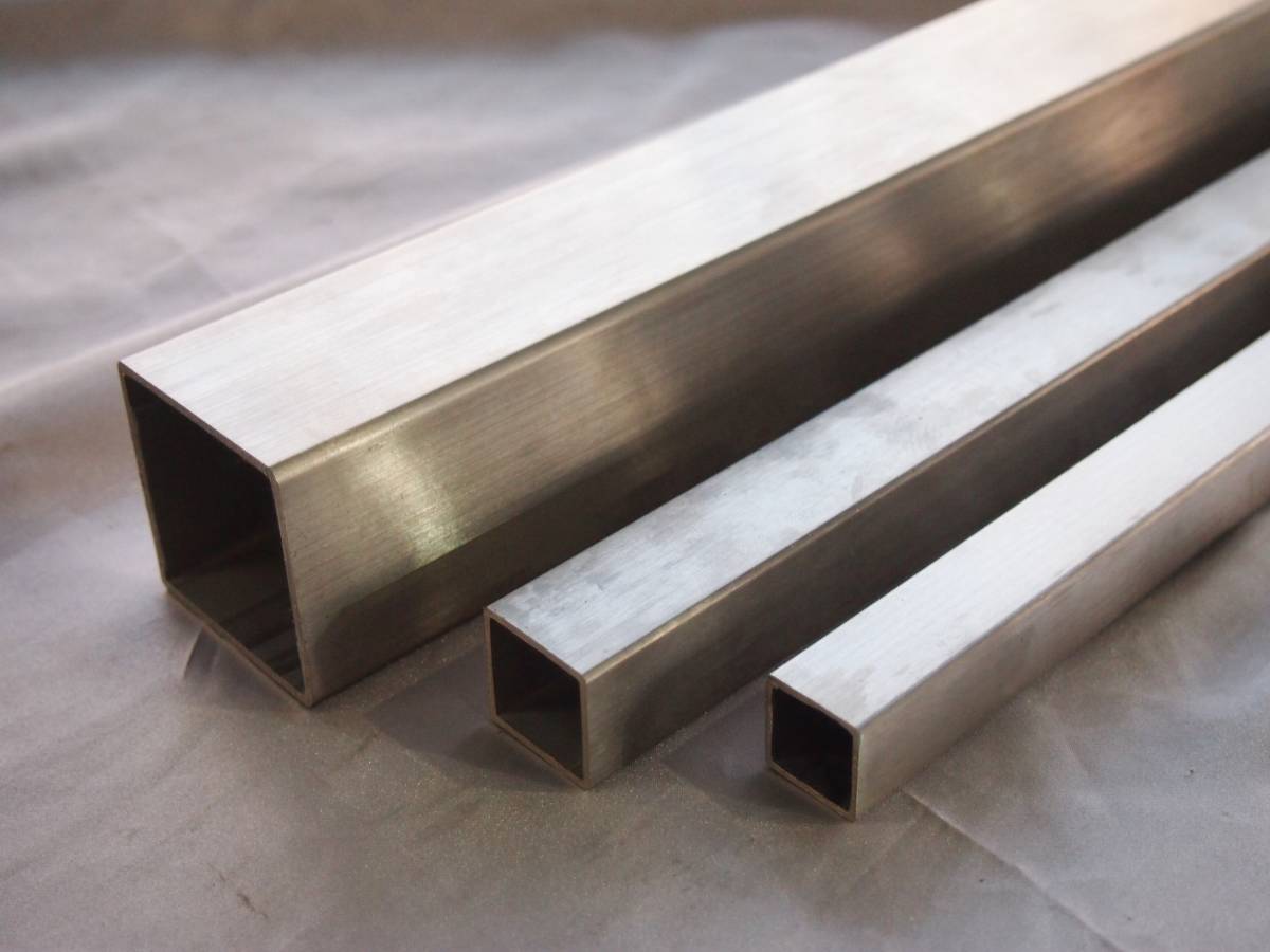  domestic production * new goods stainless steel angle pipe ( hair line )30×30.×100.(1m) meat thickness 1.5.|4 pcs set 