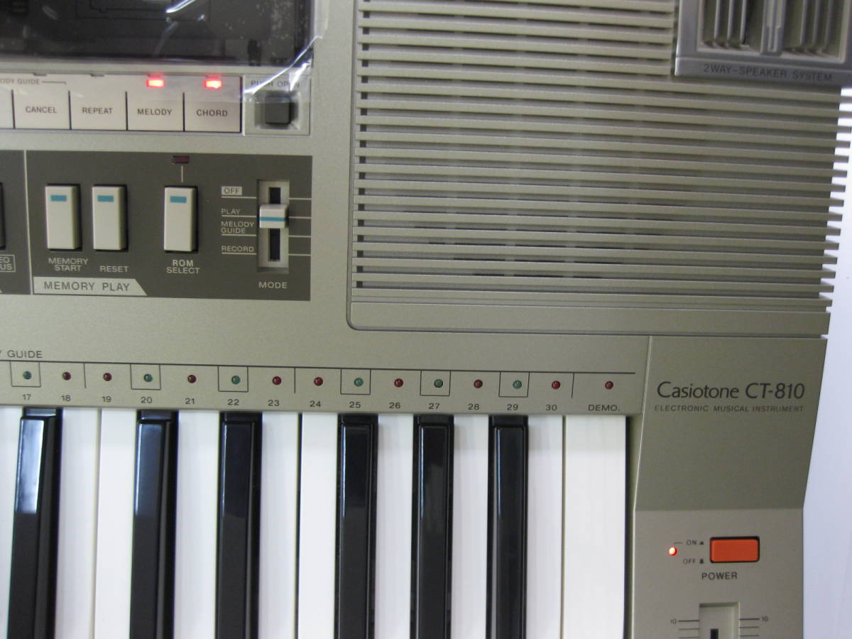  новый товар не использовался CASIO Casio цветный CT-810 сделано в Японии Showa Retro подлинная вещь Junk V