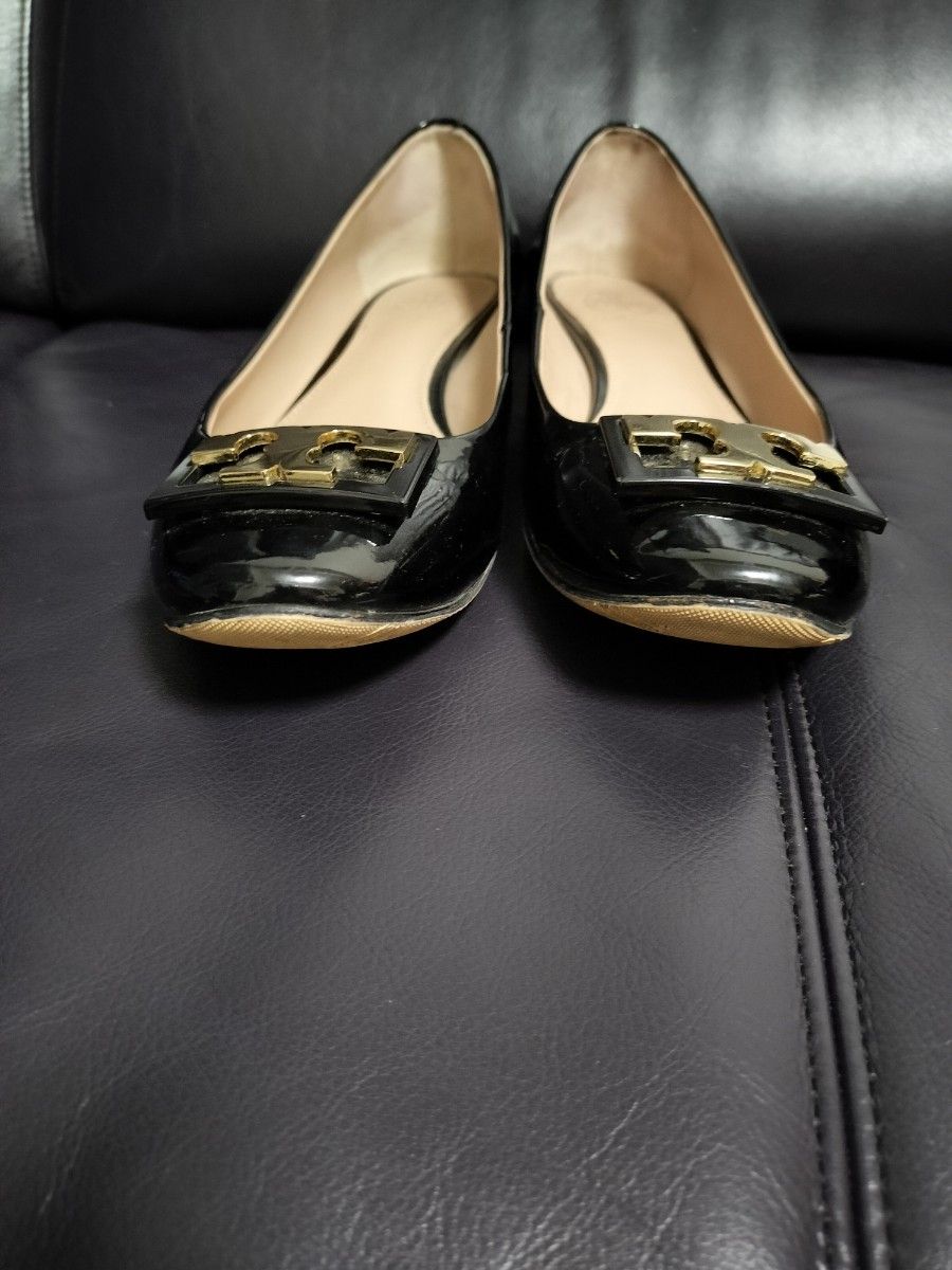 トリーバーチ エナメル パンプス 24.5 美品 TORY BURCH エナメルパンプス ブラック 24〜24 5cm 7M|Yahoo