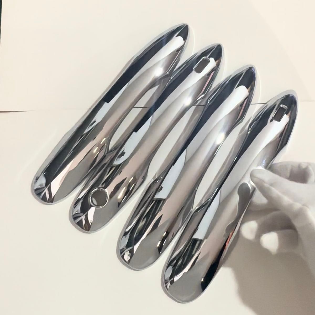 プリウス 50系 メッキ ドアハンドル カバー ドアノブ アクセサリー パーツ ガーニッシュ トヨタ 前期 後期 PHV アクア