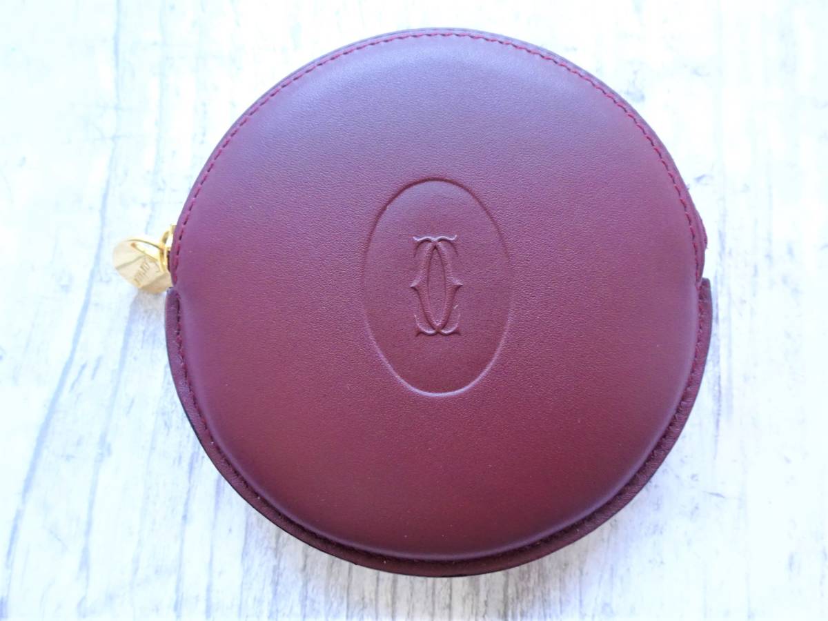 [ new goods ]Cartier Cartier Must line coin case / change purse ./. purse / bordeaux 