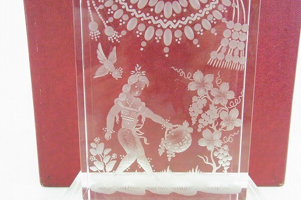 B455-J35-968 MEISSEN マイセン アラビアンナイト 千夜一夜物語 クリスタル クォーツ 置時(shí)計(jì) 現(xiàn)狀品