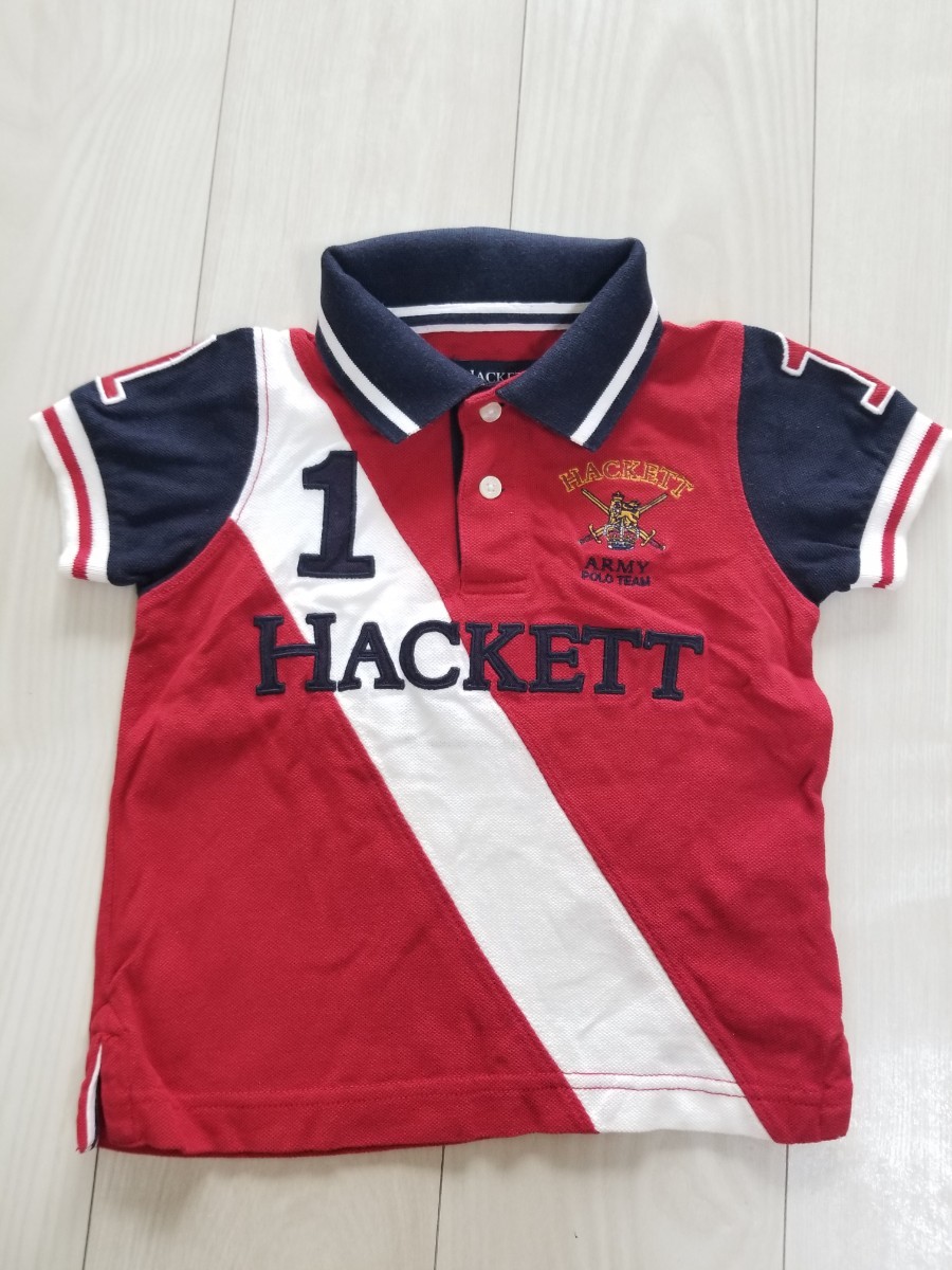 95cm HACKETT LONDON ハケットロンド　半袖 ポロシャツ　 Tシャツ　2才　希少　かっこいい 　ポロラルフローレン