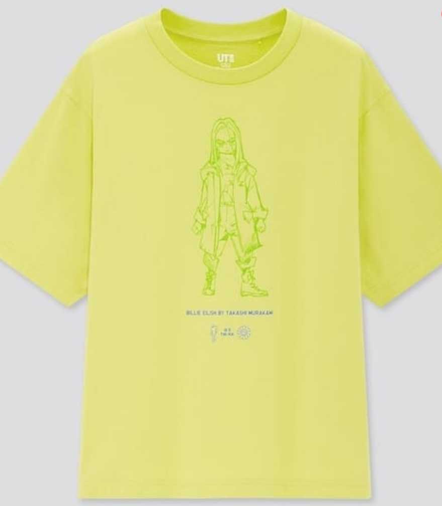 即決 送料無料 ユニクロ ビリー・アイリッシュ × 村上隆 UT コラボ 半袖 Tシャツ レディース WOMEN サイズ XL GREEN