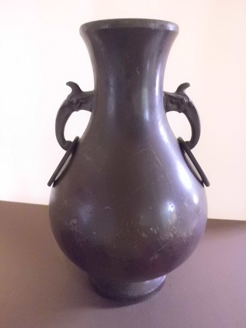 銅製品　花瓶　時代品　骨董品　古美術品　レトロ　オブジェ　＊T10_画像6