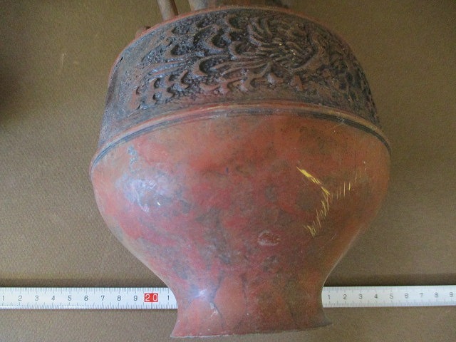 銅製品　花瓶　古美術品　時代品　骨董品　レトロ　オブジェ　2個セット＊T15_画像7
