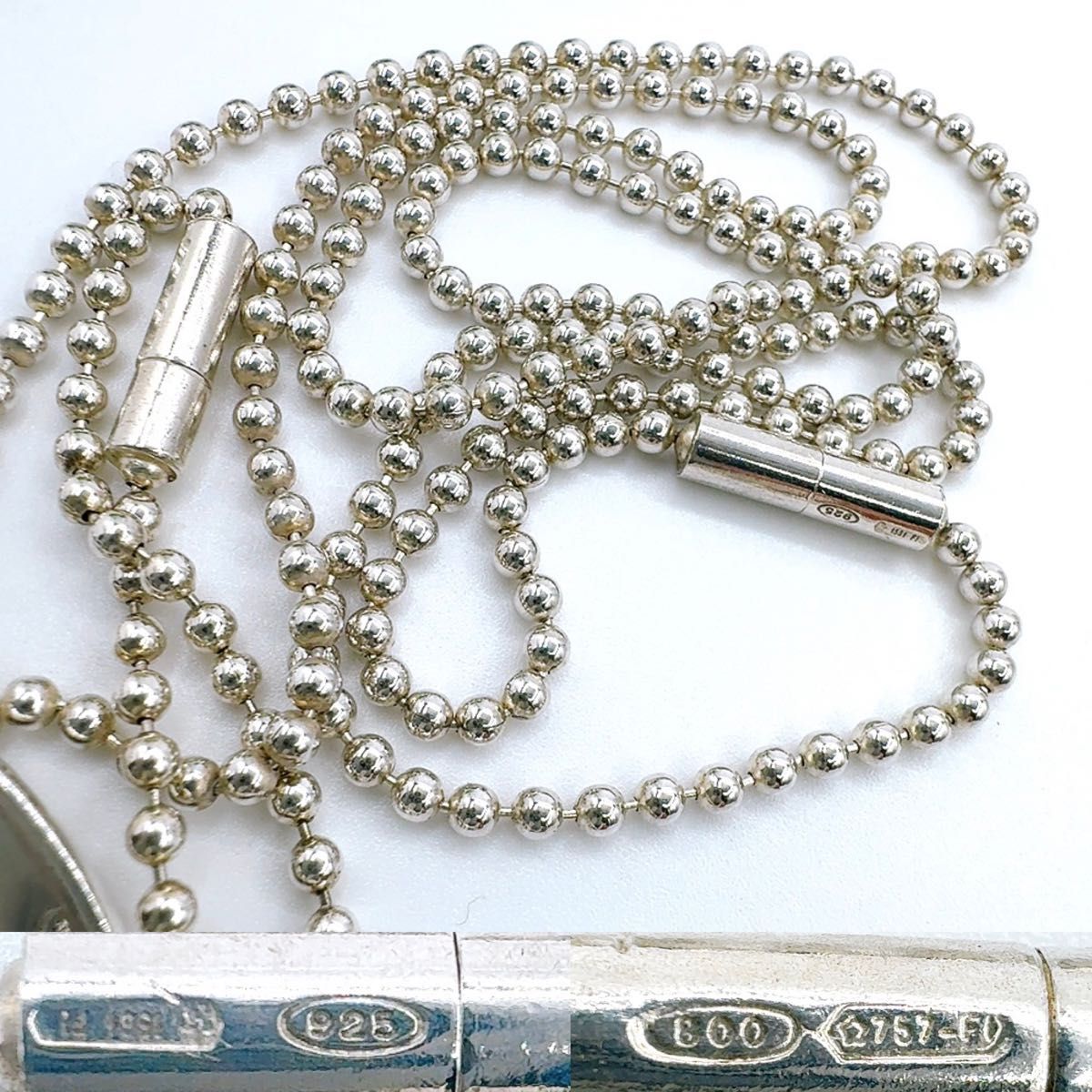 GUCCI グッチ ドッグタグ ネックレス ペンダント 2枚タグ ボール