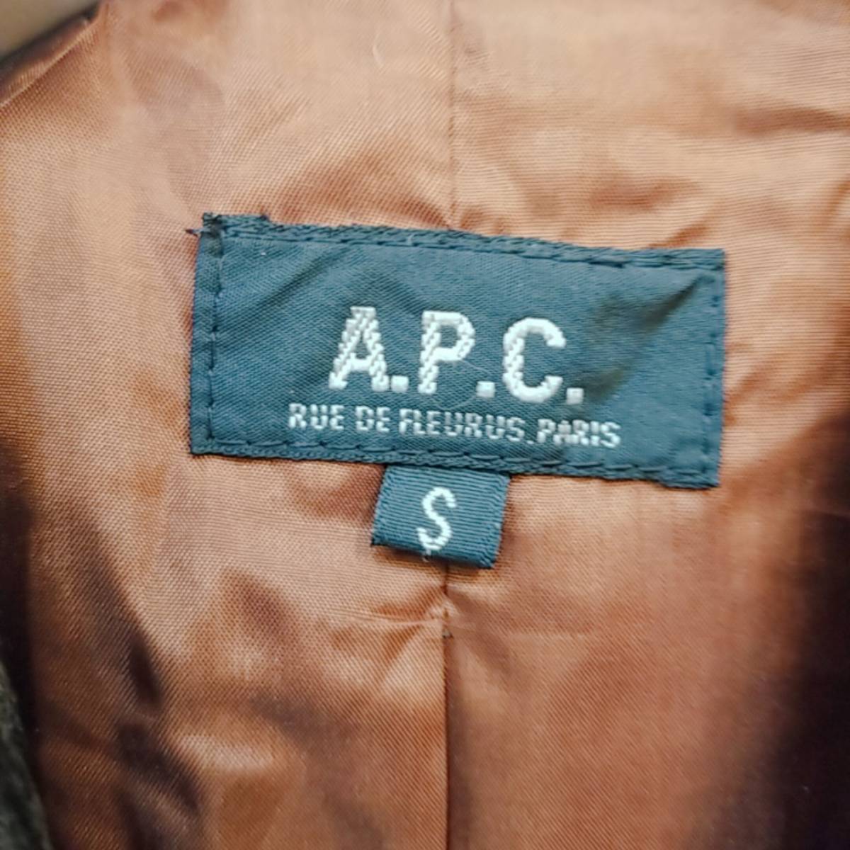  Old A.P.C. A.P.C. corduroy double jacket futoshi . size S Brown France made 02E2503 APCmel