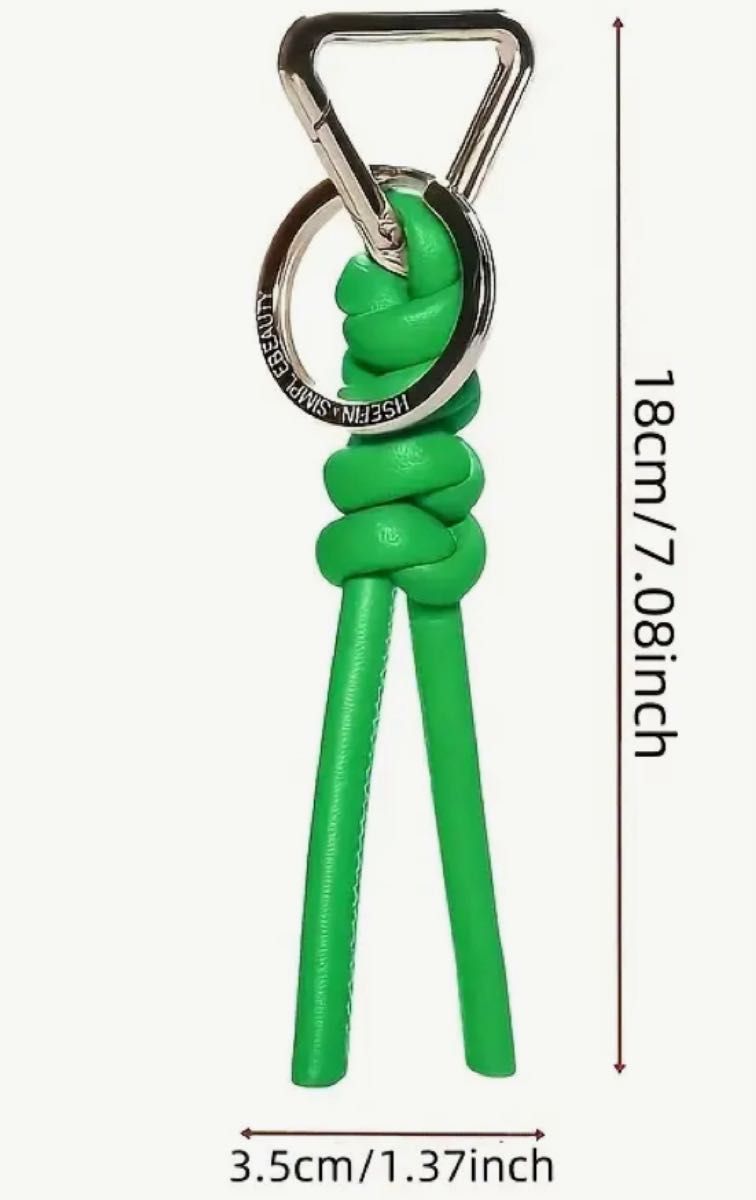 【予約販売】本 ボッテガ風 アクセサリー 革アクセサリー キーホルダー グリーン 小物