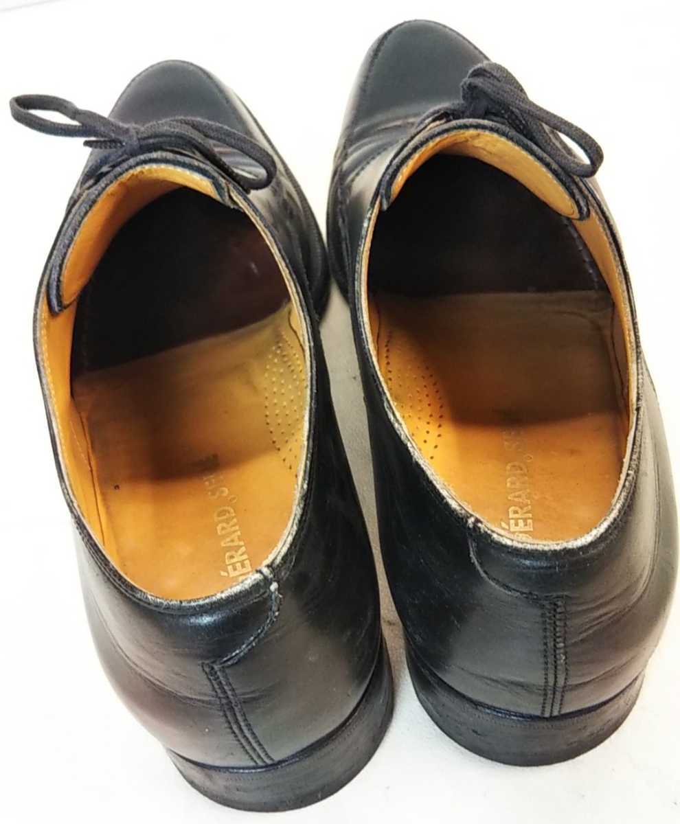 GERARD SENE ジェラールセネ ビジネスシューズ ドレスシューズ レザーシューズ 革靴 メンズ ブラック 91/2 シューキーパー 保存袋付き