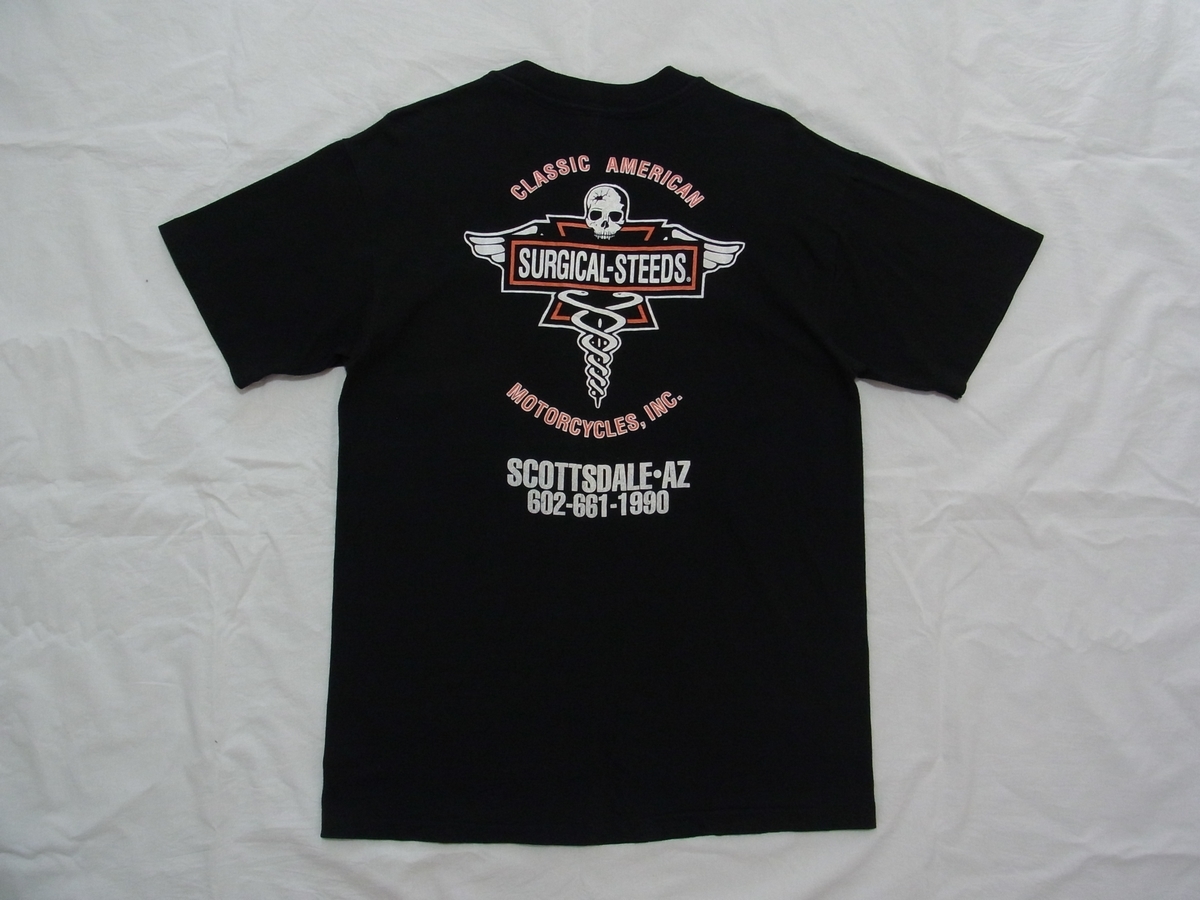 熱い販売 ハーレーダビッドソン ☆古着 黒 sizeM Tシャツ ディーラー