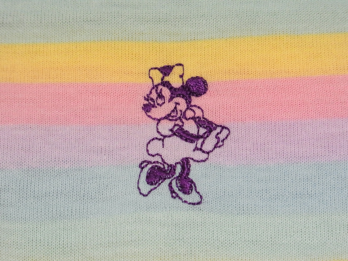 ☆美品・未着用☆ 80s USA製 ビンテージ Disney ミニーマウス 刺繍