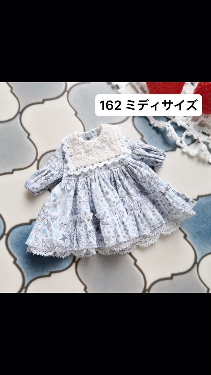 ミディサイズ アウトフィット 162*リバティ襟付きワンピース*