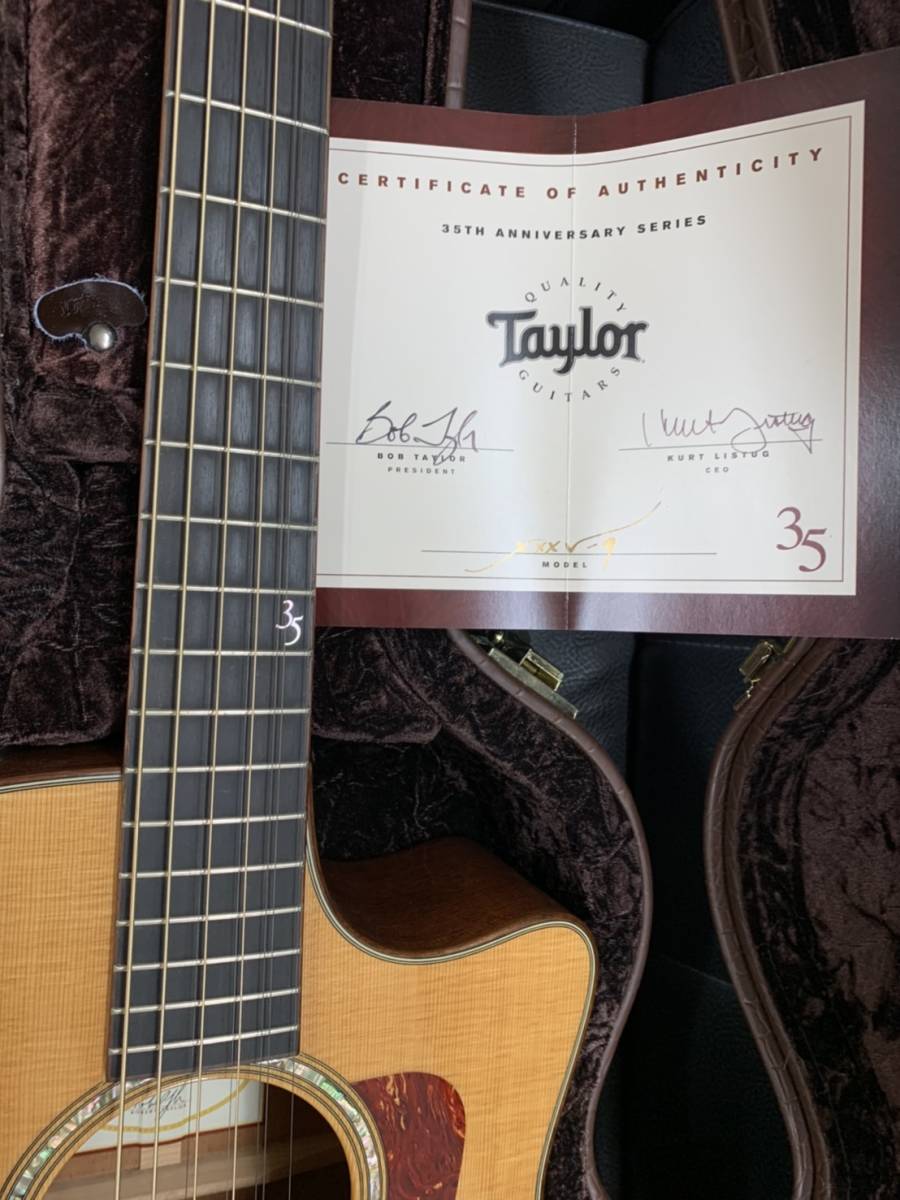 最終値下げ・追加画像あり。　超レア！　Ｔａｙｌｏｒ　世界限定３５本　３５周年９弦モデル　超美品_画像3