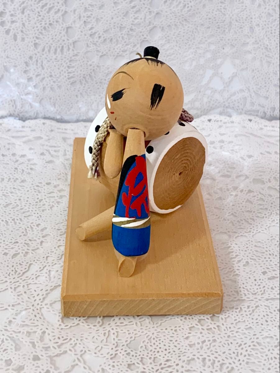 民芸品 工芸品 【 みやじま　こけし　玉仁作 】子供の夢