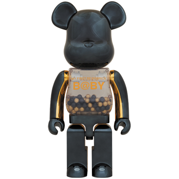 MY FIRST BE@RBRICK B@BY innersect BLACK & GOLD Ver. 1000% MEDICOM TOY PLUS ベアブリック メディコムトイ 千秋