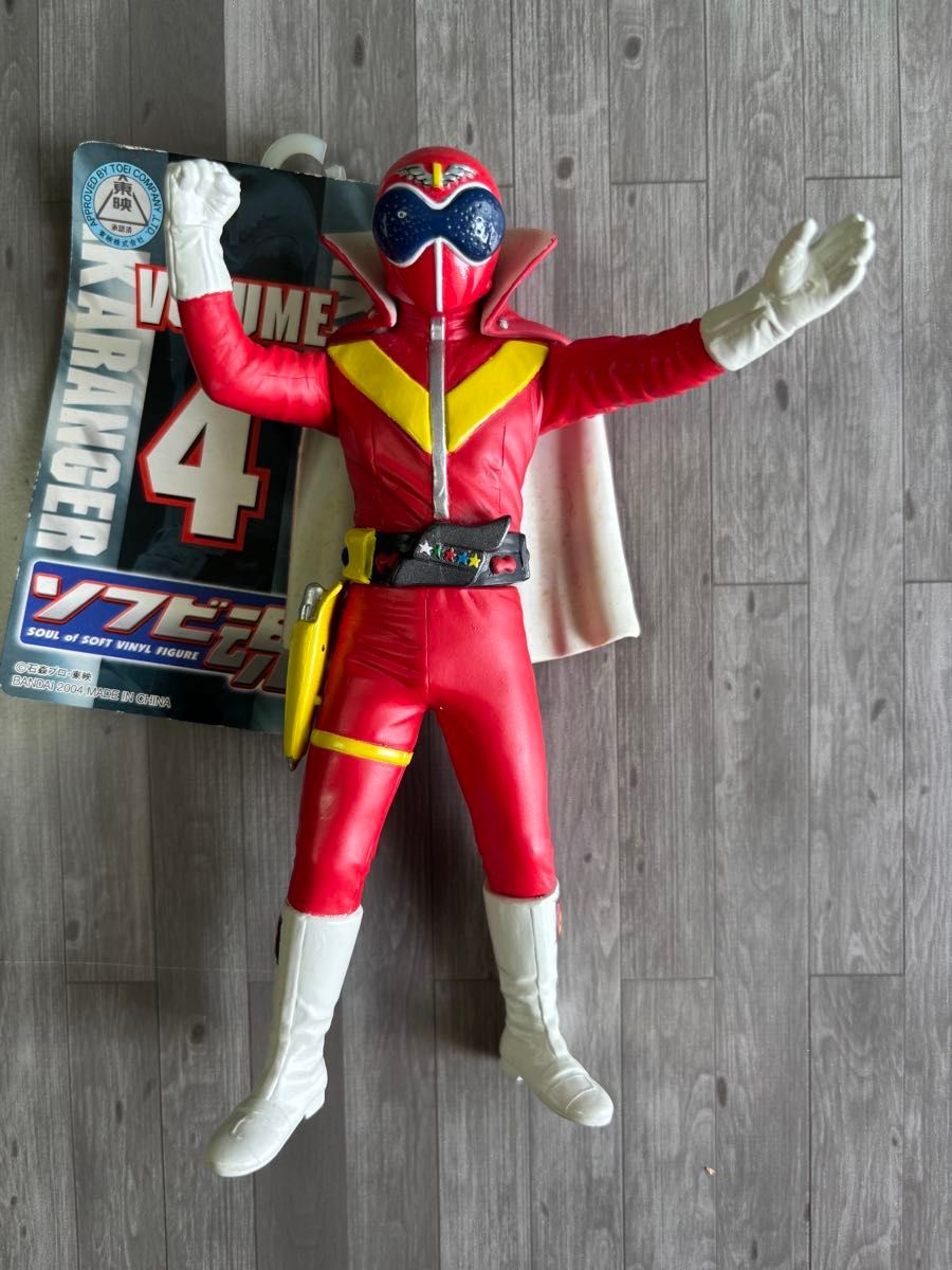 ソフビ魂 秘密戦隊ゴレンジャー( アカレンジャー ・タグ付き