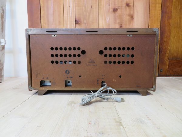 動作品 ゼネラル 6球スーパー 6S-37型 真空管ラジオ 日本製 八欧電機株式会社 1950年代 検索用⇒ マジックアイ付き/GENERAL_画像5