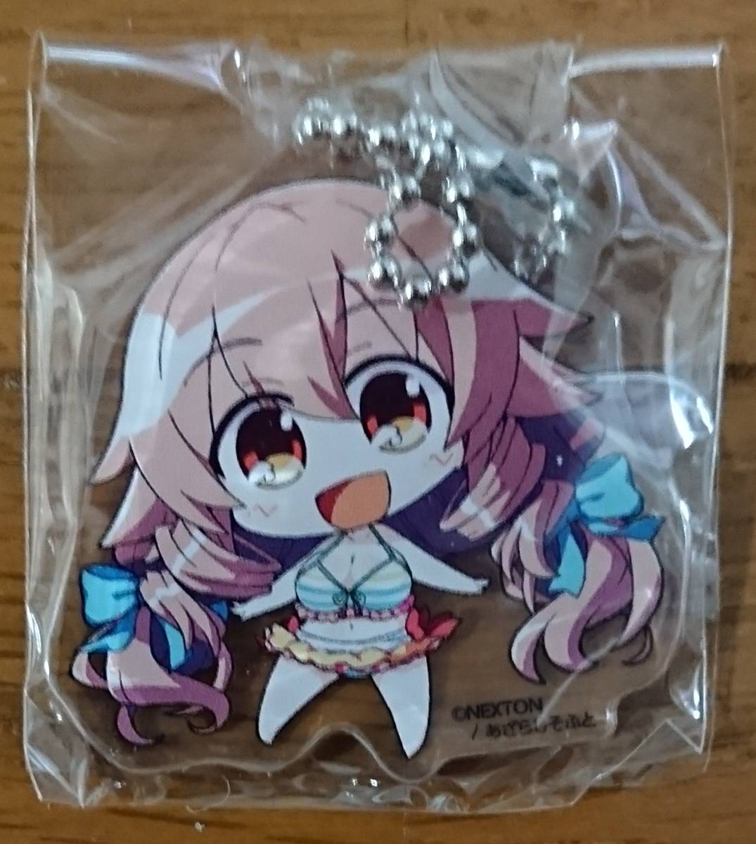 a maca no+ acrylic fiber key holder star river . is . new goods unopened goods ... ..a maca no illustration exhibition .......