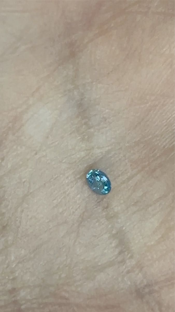 とにかく青いブラジルバターリャ産パライバトルマリンルース非加熱っぽい青さ0.065ct