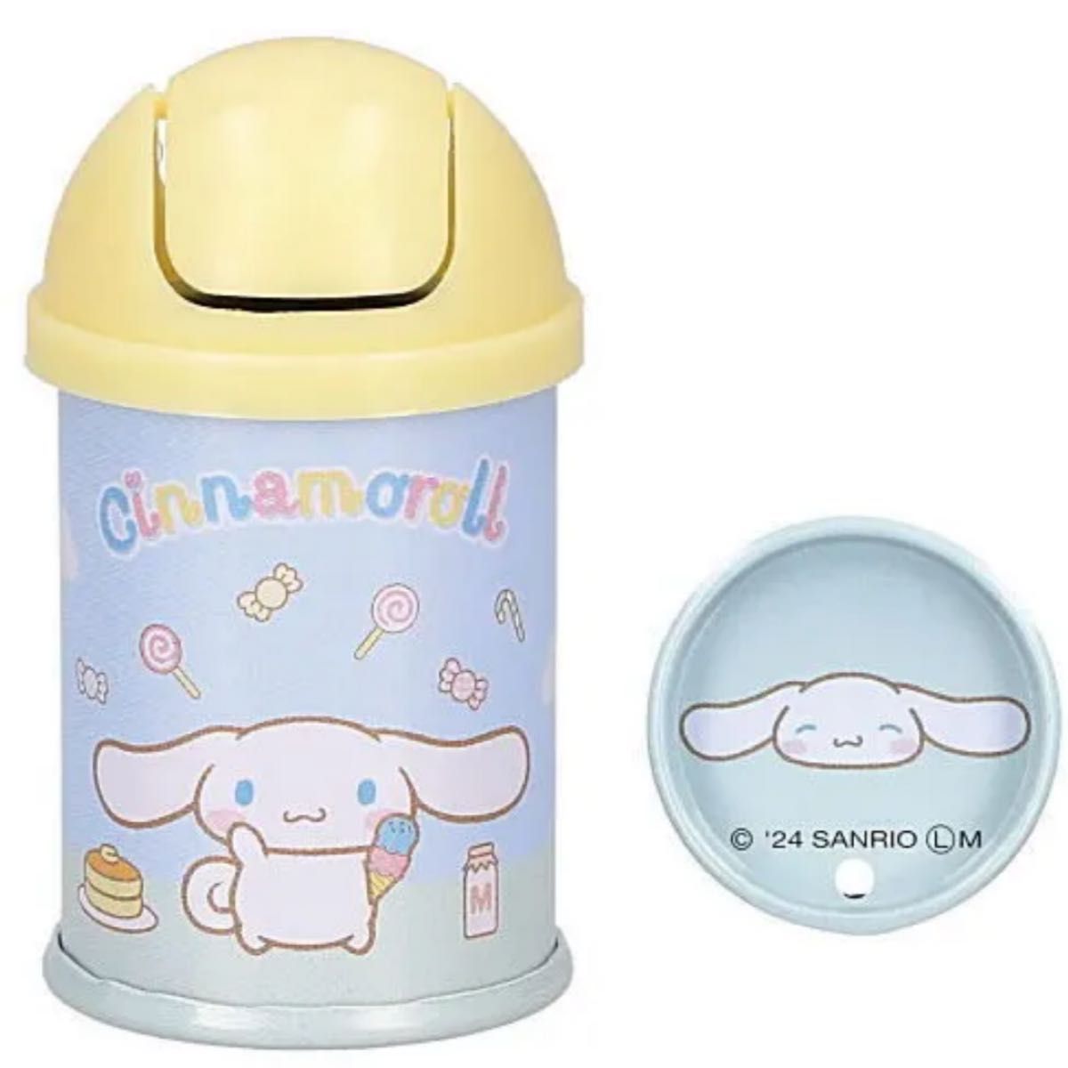 新品 未使用 箱付き シナモロール ケトル シナモン 希少レア サンリオ mini mini レトロ ゴミ箱缶 ガチャ シナモン