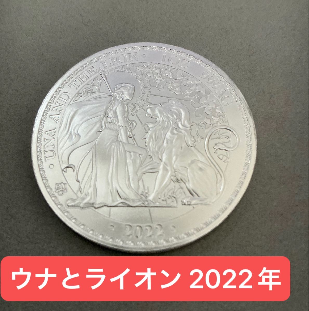 ウナとライオン 希少 2022年 新品 セントヘレナ 純銀 1オンス 銀貨 ウナとライオン 希少 2022年 新品 セントヘレナ ウナとライオン