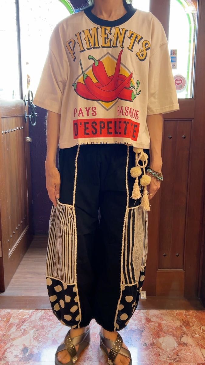再入荷【タイ買付け】アラジンパンツ ドット柄パンツ エスニックパンツ アジアン エスニックファッション アジアン パンツ