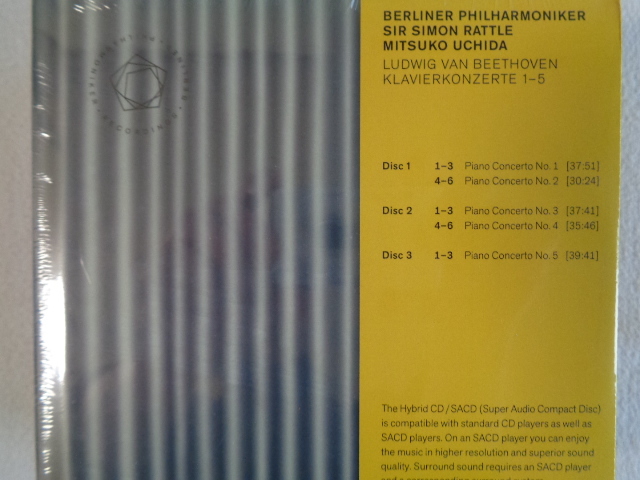 1000セット限定　新品　ベートーヴェン【交響曲全集+ピアノ協奏曲全集】ＢＯＸ。SACD/CD・8枚組）BPHR-200341