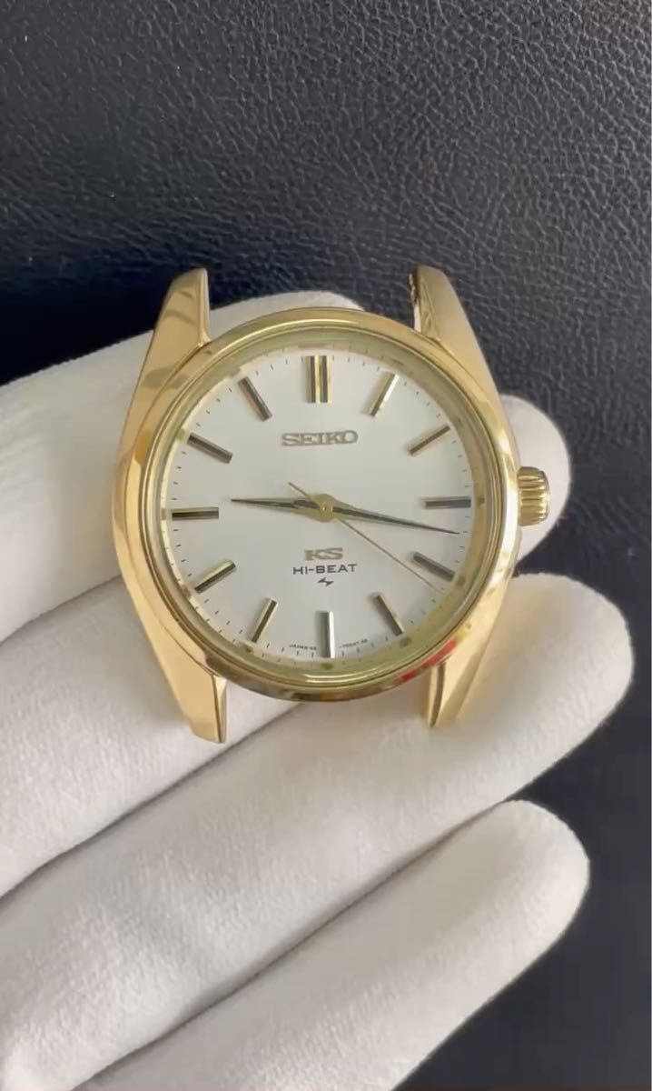 SEIKO KS HI-BEAT 腕時計 ゴールド ホワイト ヴィンテージ
