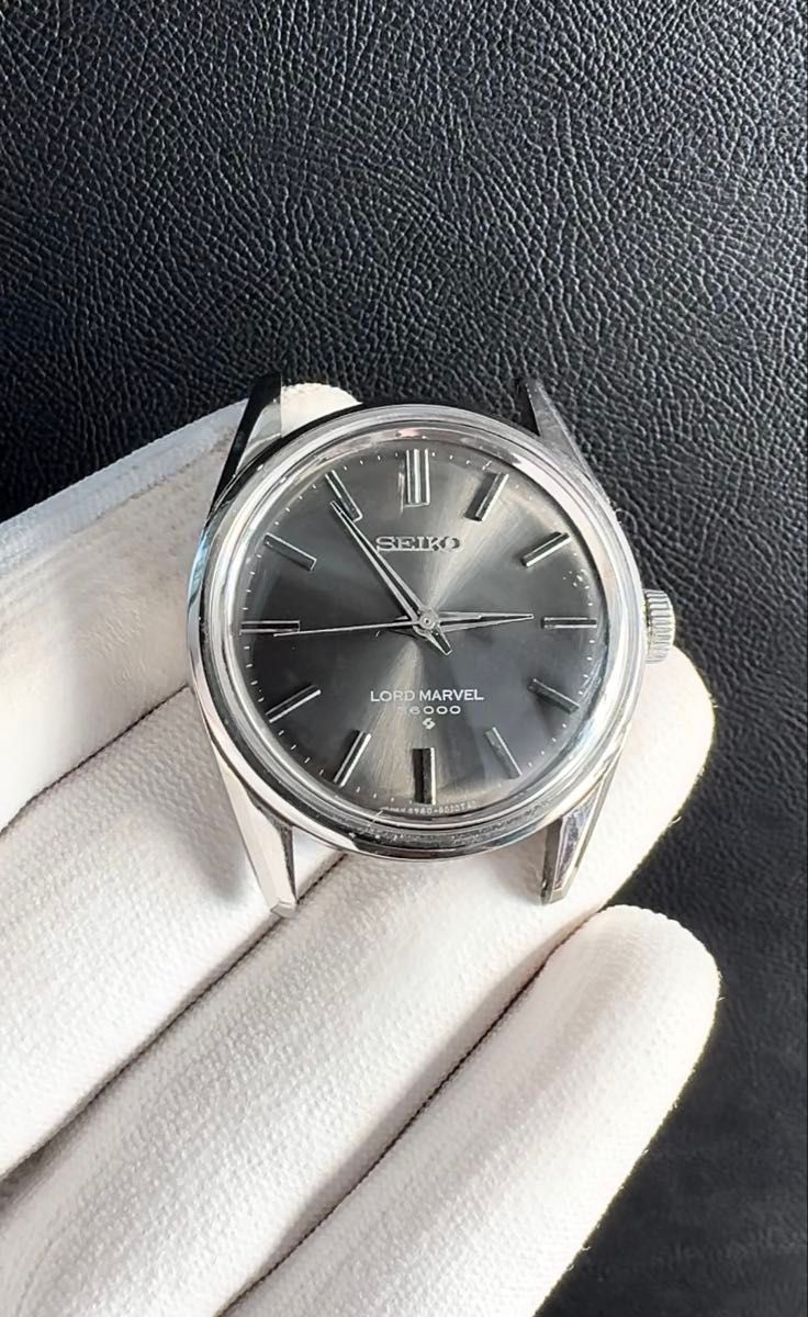 SEIKO Lord Marvel 36000 手巻き時計! 美しく希少なブラックダイヤル
