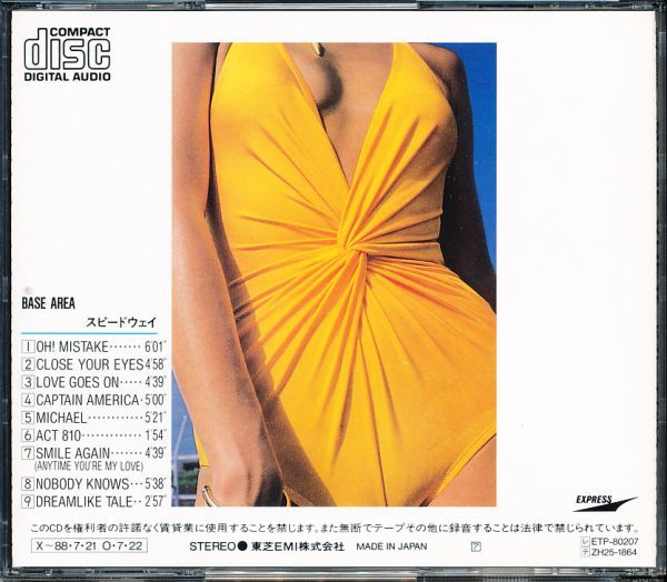 盤面良好初期盤 小室哲哉他/スピードウェイ - BASE AREA　Black Triangle　4枚同梱可能　4B000HOJC1W_画像2