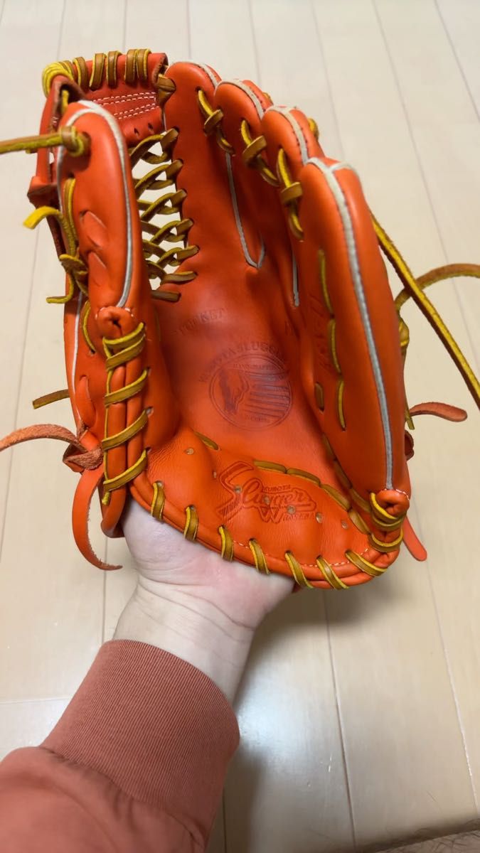 Slugger 硬式野球グローブ オレンジ