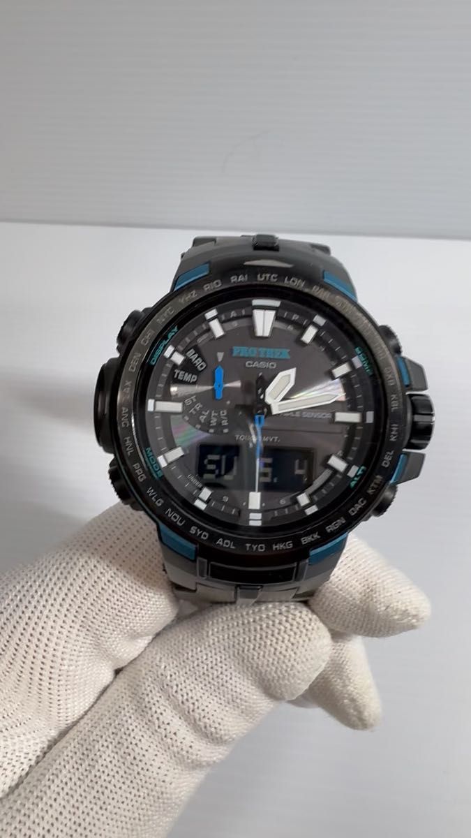 最終値下げ!箱付・美品・トリプルセンサー・CASIO・PROTREK・SeriesPRW-6100Y-1AJF・電波ソーラー