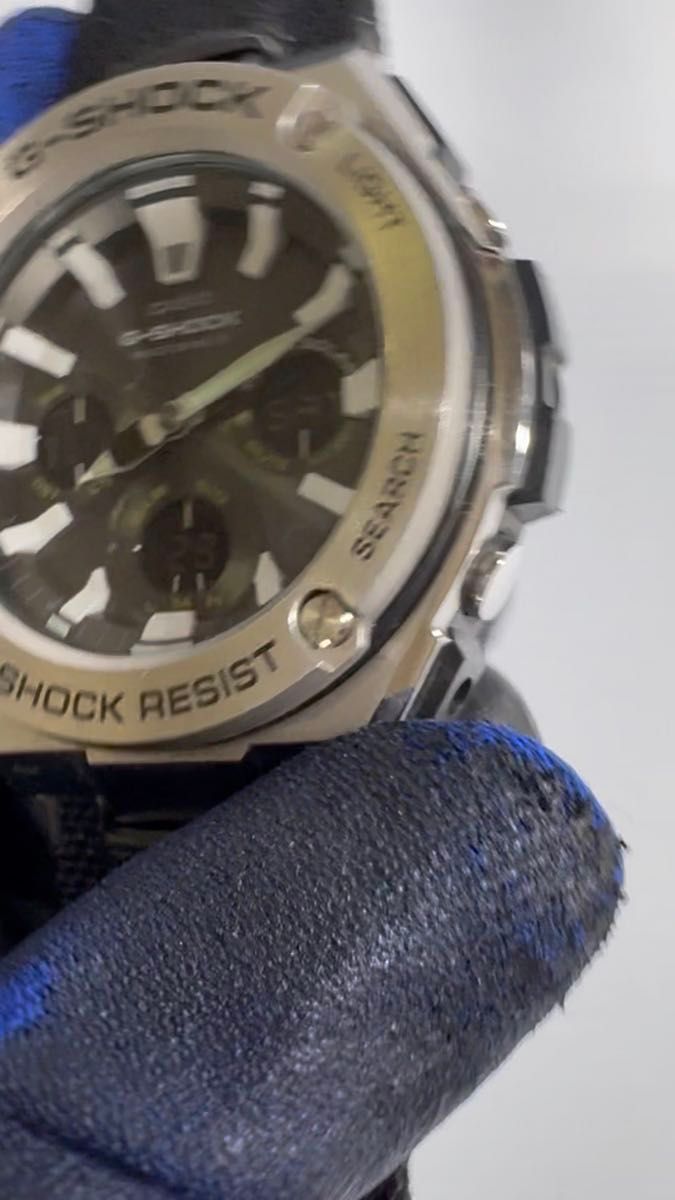 箱付・極上品 !CASIO・G-SHOCK・G-STEEL・GST-W130C-1AJF・電波ソーラー・純正メッシュ&樹脂バンド