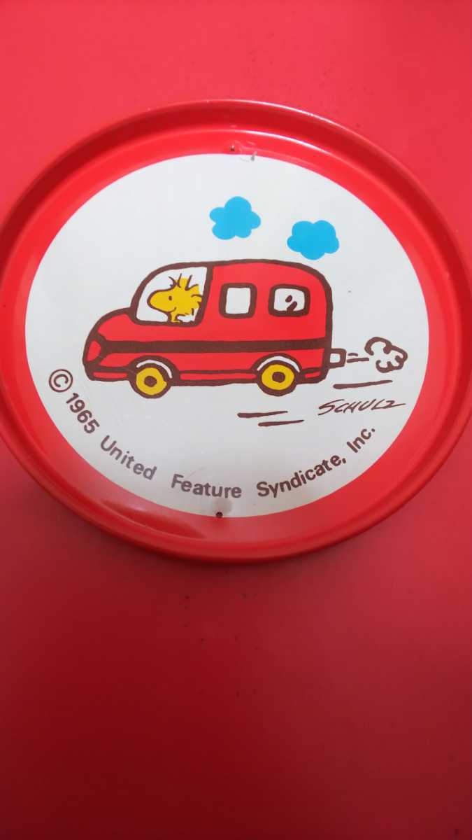 *SNOOPY& Woodstock * жестяная пластина производства tray 3 шт. комплект * Showa Retro * Snoopy *