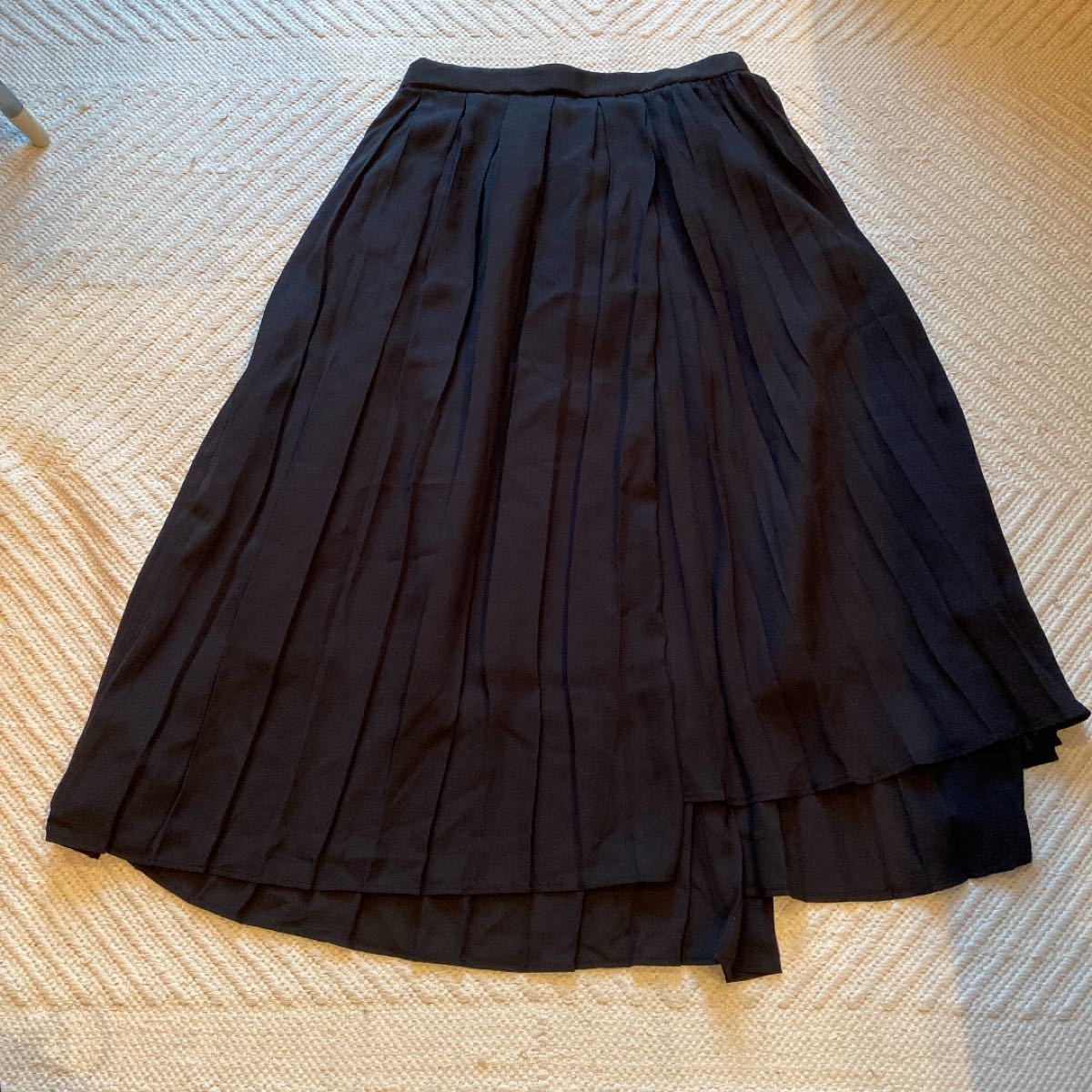 GU  プリーツスカート　黒　XL