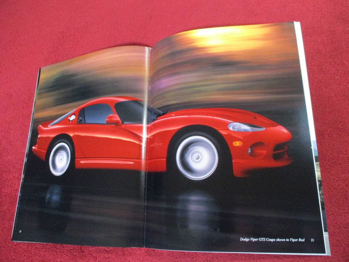 * CHRYSLER DODGE VIPER 1999 Heisei era 11 large size catalog *