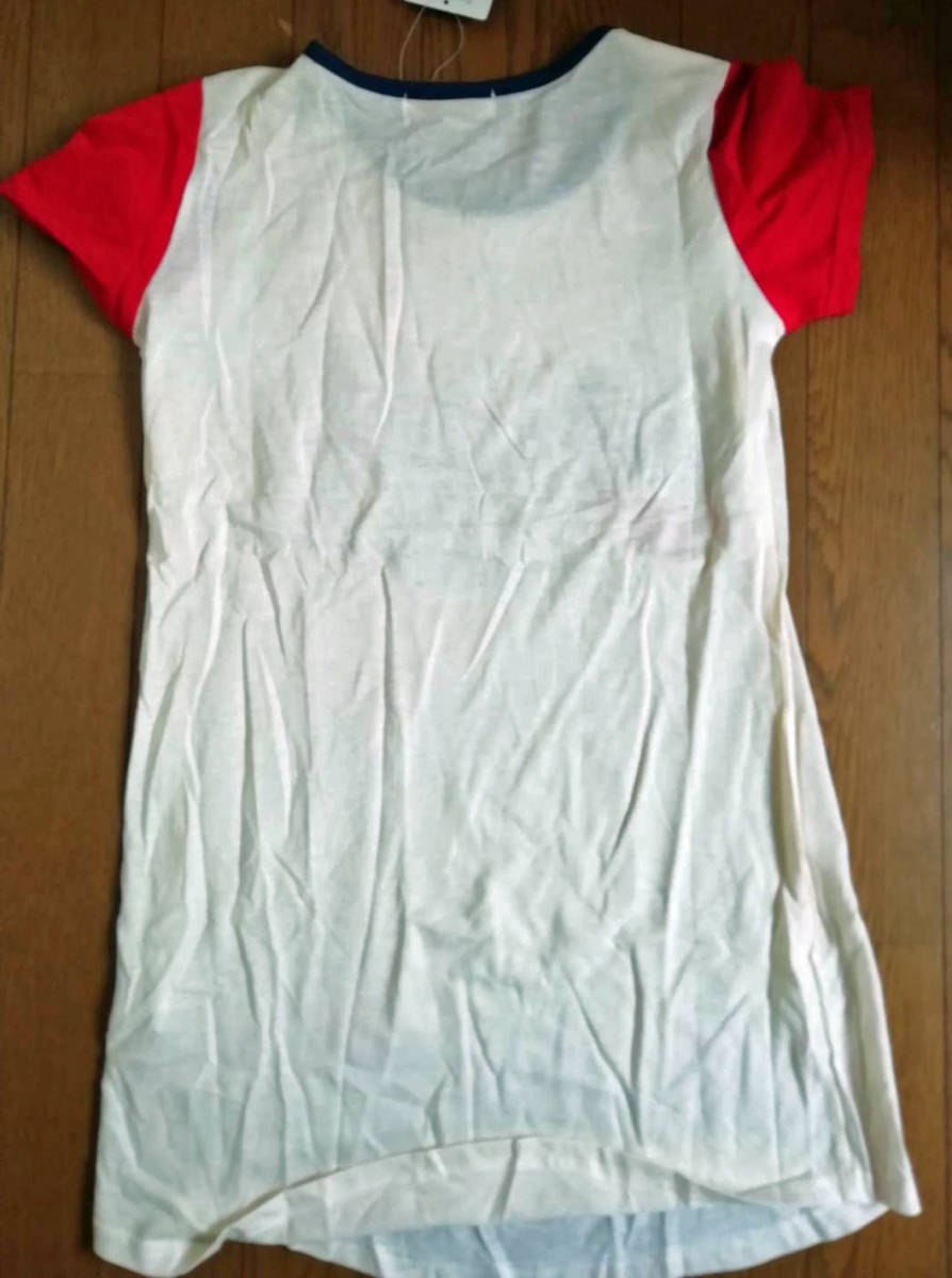 □タグ付 150サイズ 女子 半袖 Tシャツ　2枚セット(白/赤) 送料185円_画像8