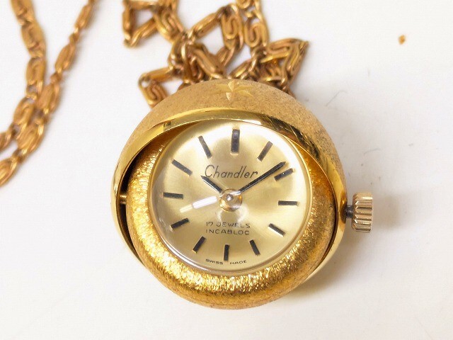 Chandler チャンドラー 手巻き 懐中時計 17JEWELS／INCABLOC