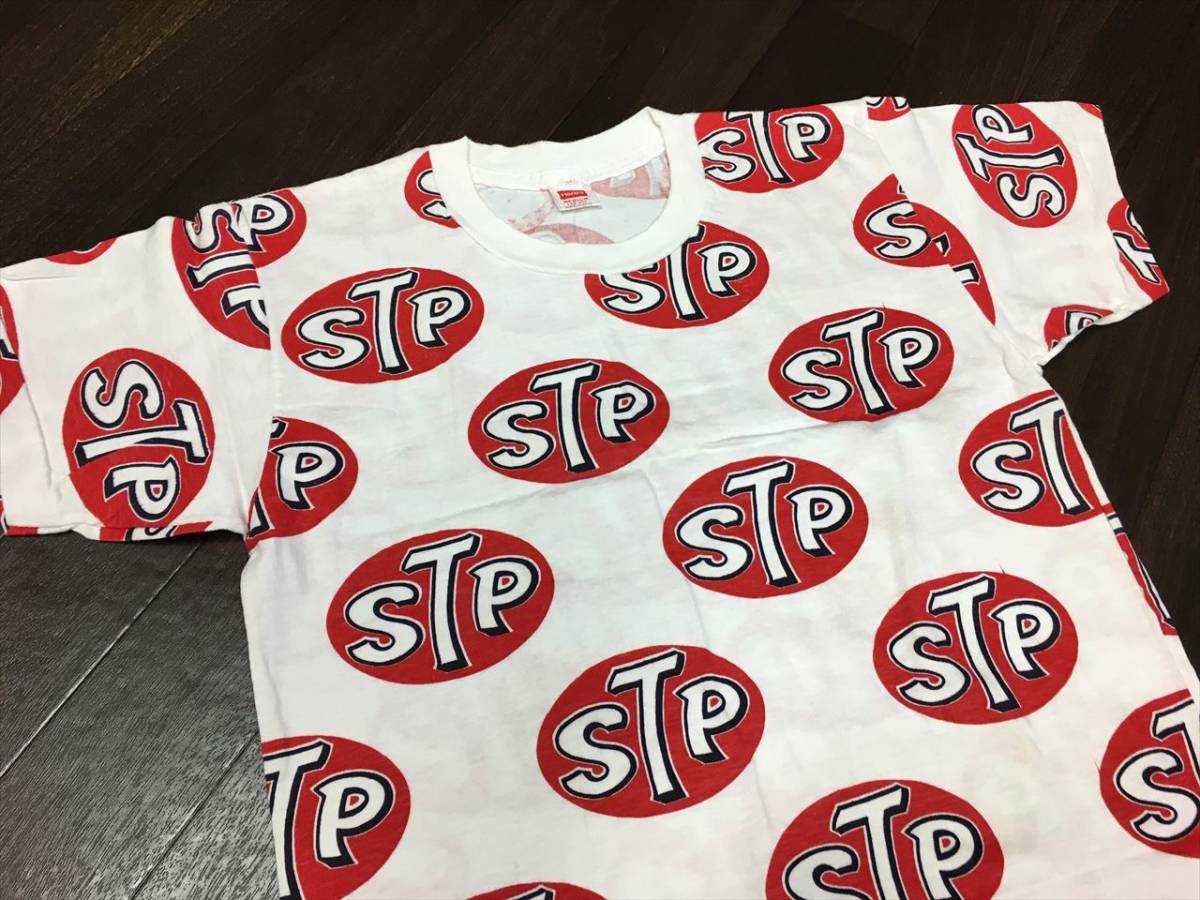 激レア!! STP 総柄 Tee ビンテージ デッドストック?? (F&E マイフリーダム) 送料込み! OLD VINTAGE Tシャツ 染み込みプリント_画像2