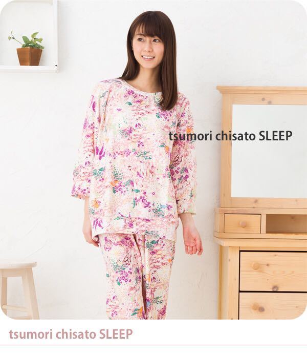  new goods! Wacoal Tsumori Chisato 60 connection . heaven .pt sea. flower field pyjamas part shop put on room wear M