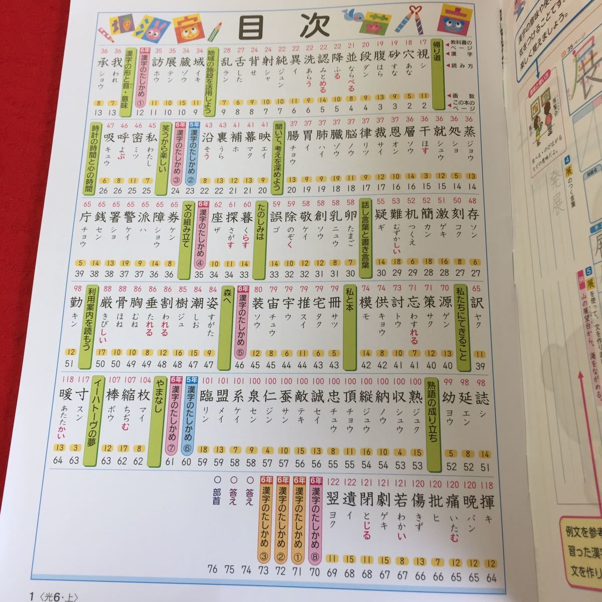 ヤフオク 0512c 005 家庭学習用 国語6年生上 漢字ドリル