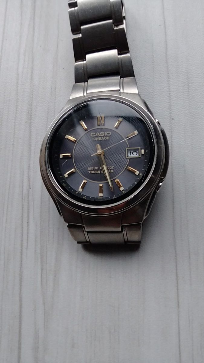 CASIO カシオ チタン リニエージ ウェーブセプターLINEAGE LCW-110TD 腕時計 電波ソーラー
