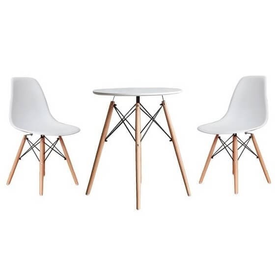破格値下げ】 Eames 3set 116003_WH ホワイト TABLE イームズ