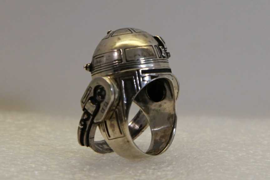 JAP atelier made Star * War z silver 925 ring R2-D2 ring 205AA000