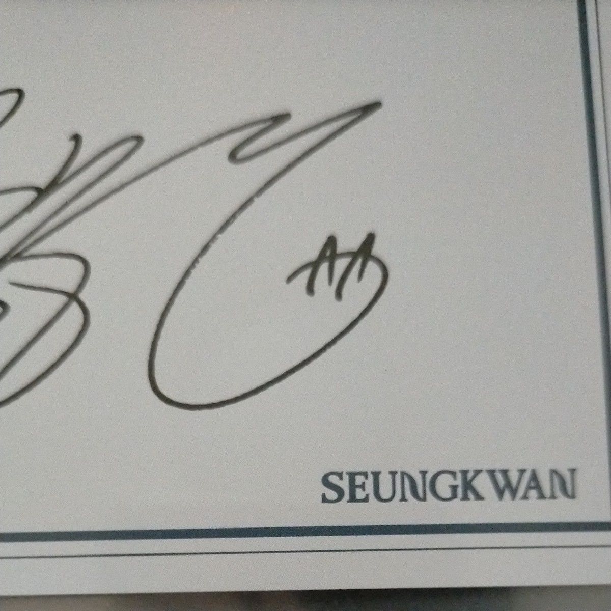 SEVENTEEN スングァン サイン seventeen cafe 2024 セブチ カフェ セブンティーン SEUNGKWAN