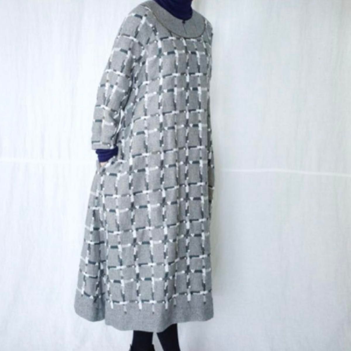 ミナペルホネン snow fence ロングワンピースドレス｜Yahoo!フリマ（旧