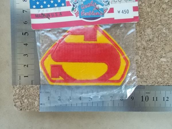 スーパーマン S ロゴ デザイン ワッペン/パッチ 刺繍 アメリカ ビンテージ 海外 おしゃれ USA かわいい 393_画像7