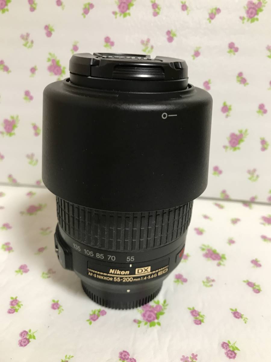 美品　NIKON DX AFーS NIKKOR 55ー200mm　f4ー5?6 G　ED