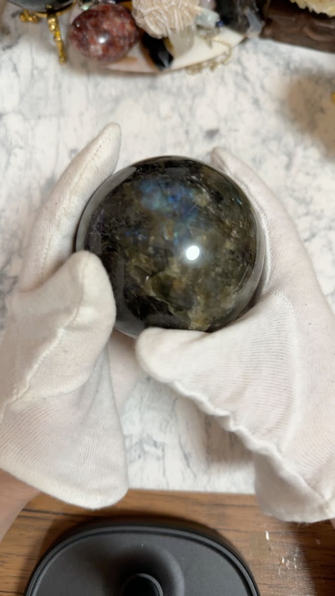 ラブラドライト スフィア 7.9cm